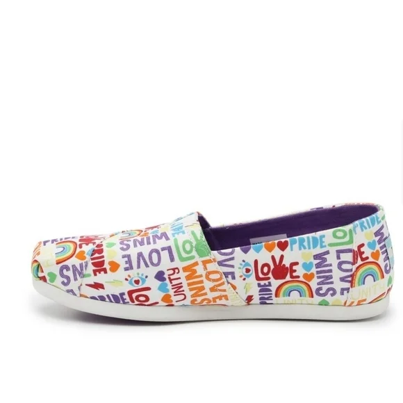 Toms Alpargata Unity Love Wins Slip on Shoes Multiple Sizes 8.5 & 9.5 - Picture 1 of 8